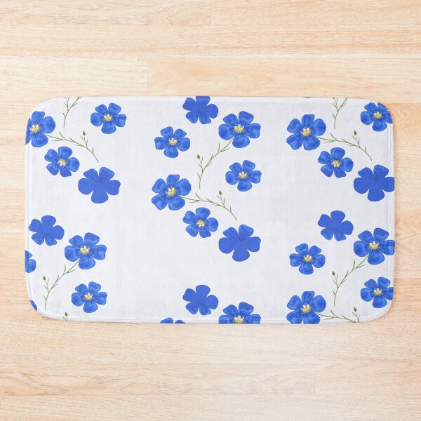 Item preview,  Blue watercolor flowers pack- beautiful flowers on off white background designed and sold by Amalzaki.