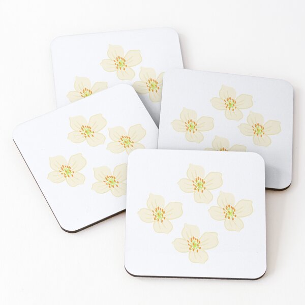 Item preview, sampaguita flowers pack on light beige background designed and sold by Amalzaki.