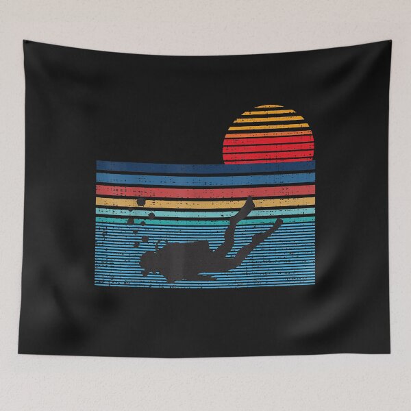 Item preview, Vintage Retro Scuba Diving 80s Scuba Diver Shirt designed and sold by Liefke12441.