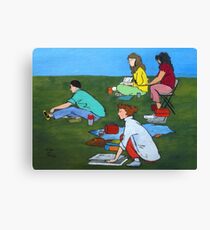 Plein Air Exercises Canvas Print