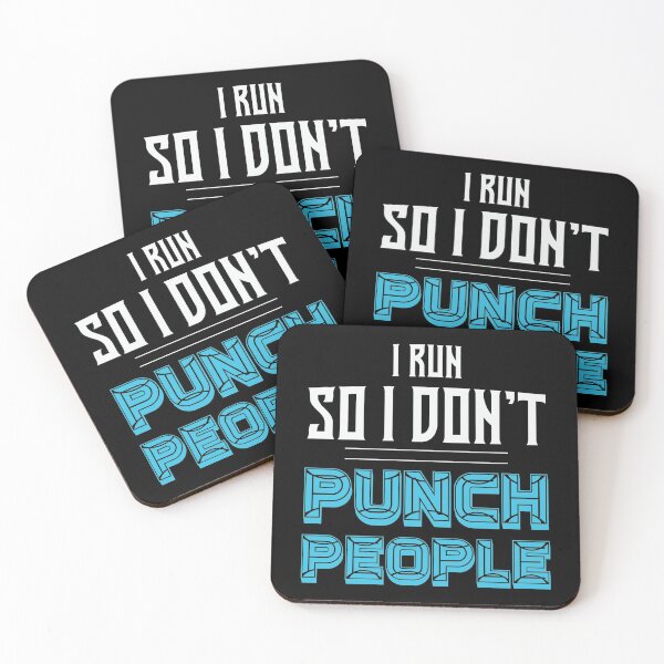 Item preview, I run so i dont punch people designed and sold by pnkpopcorn.