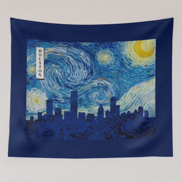 Item preview, Houston Van Gogh Starry Night designed and sold by DFerraz.