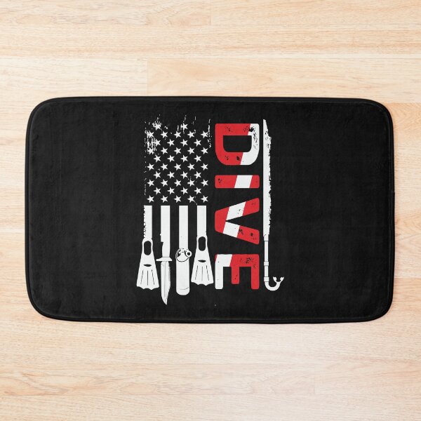 Item preview, Vintage Scuba Diving Gear American Scuba Diver Down Flag Pullover Hoodie designed and sold by Liefke12441.
