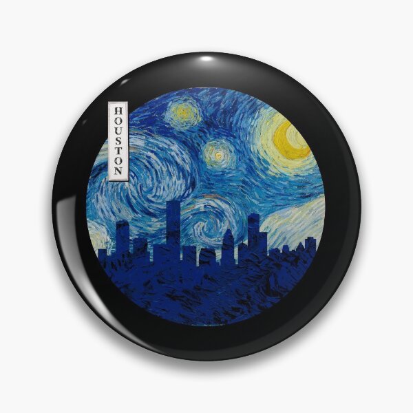 Item preview, Houston Starry Night Van Gogh Circle designed and sold by DFerraz.