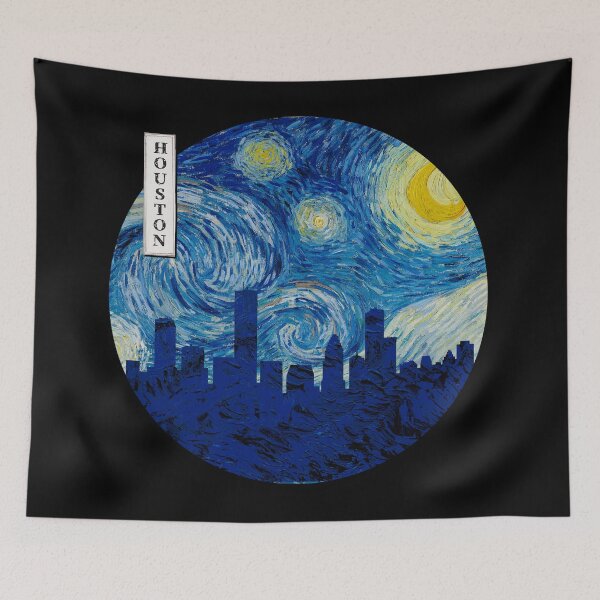 Item preview, Houston Starry Night Van Gogh Circle designed and sold by DFerraz.