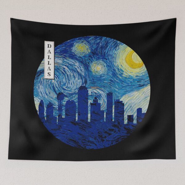 Item preview, Dallas Starry Night Van Gogh Circle designed and sold by DFerraz.