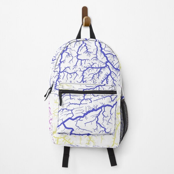 Item preview, Switzerland River Basin Map in Rainbow Colours with White Background designed and sold by GrasshopperGeo.
