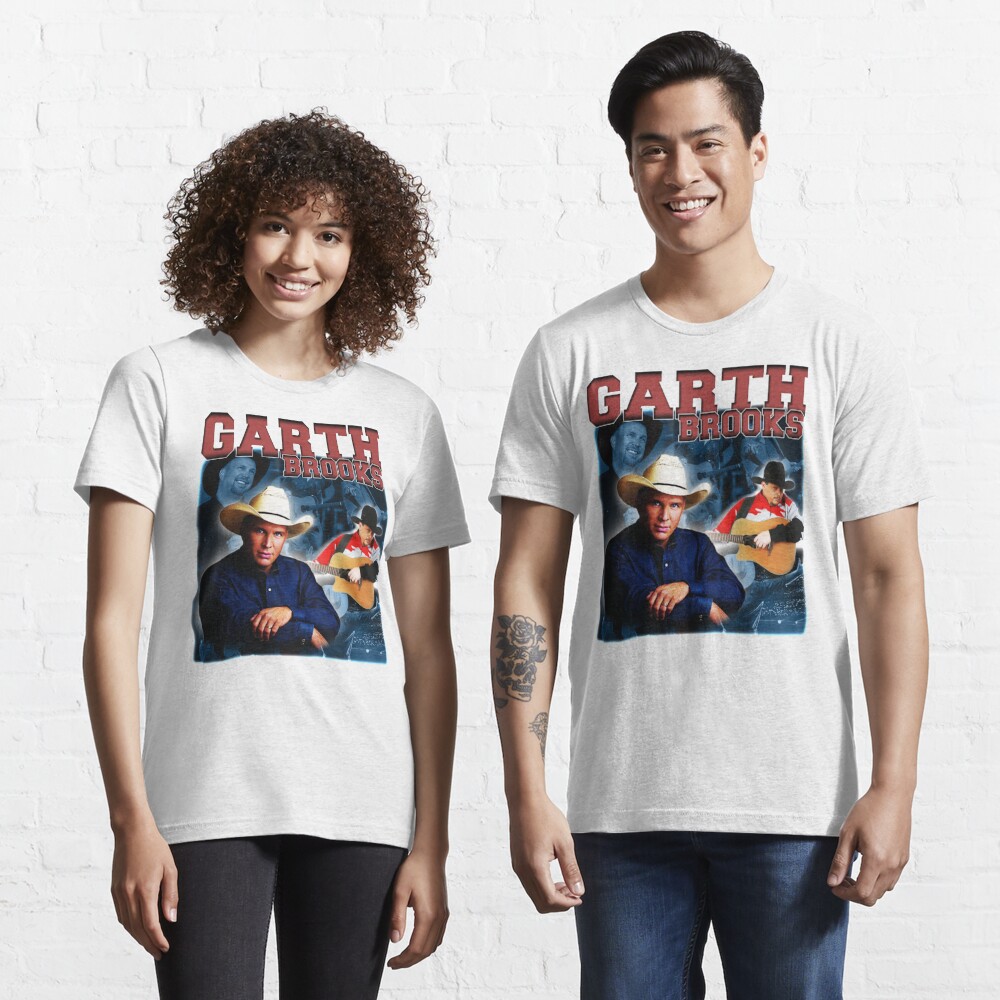 Discover Garth Brooks Tribute Vintage Bootleg Design Essential T-Shirt