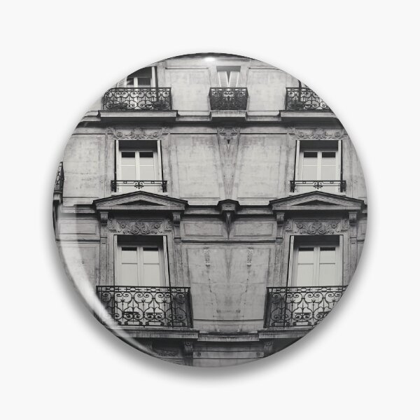 Item preview, Black and White Ornamental Architecture Street Photography in Paris, France  designed and sold by LaceySkies.