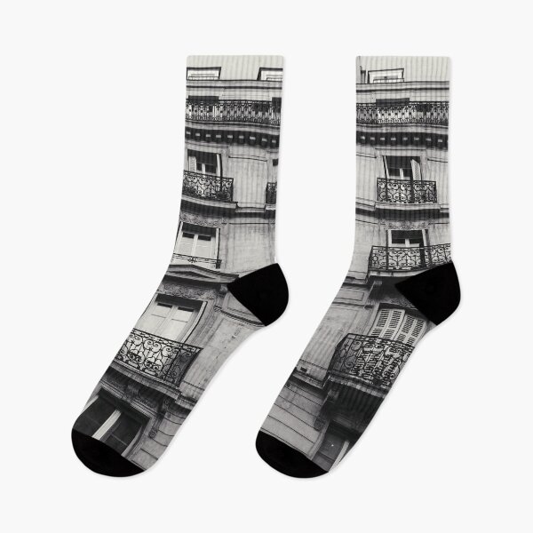 Item preview, Black and White Ornamental Architecture Street Photography in Paris, France  designed and sold by LaceySkies.