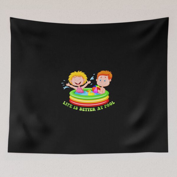 Item preview, Life is better at pool cool sticker designed and sold by Zubiaxoo.