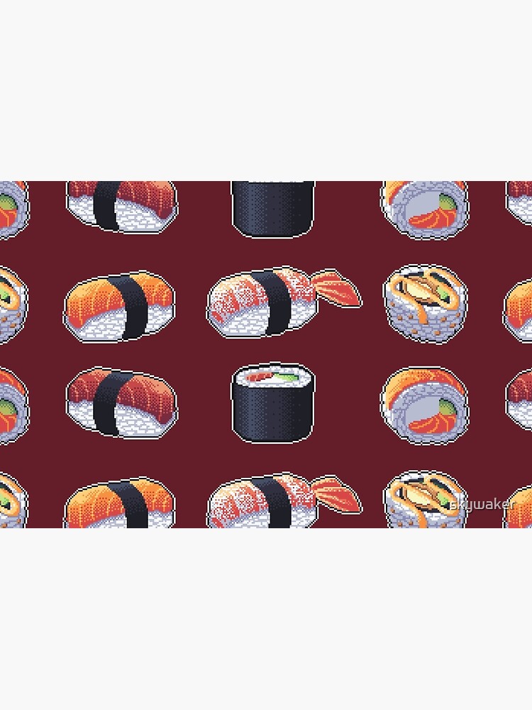 sushi pixel art laptop skin by skywaker redbubble sushi pixel art laptop skin by skywaker redbubble