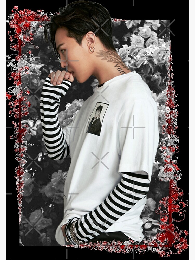 Kwon Jiyong Big Bang GDragon Korean Kpop Floral Design