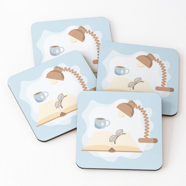 Item preview, Addicted to reading cozy composition with cup of tea and book designed and sold by CutieBlue.