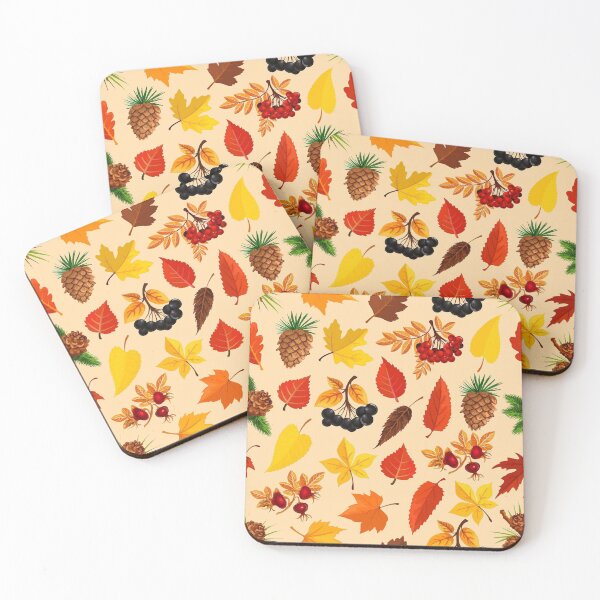 Item preview, Autumn leaves detail pattern designed and sold by Hoetoons.