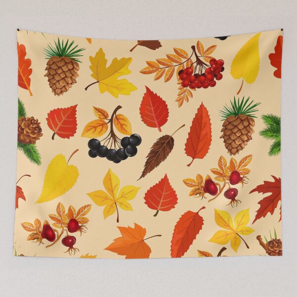 Item preview, Autumn leaves detail pattern designed and sold by Hoetoons.