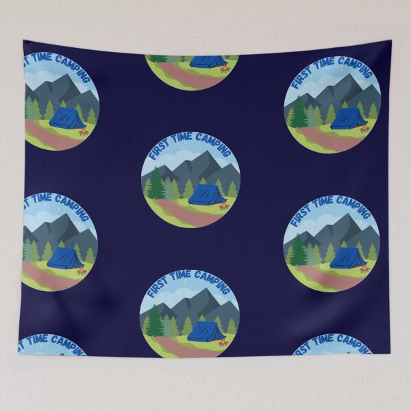 Item preview, First time camping  designed and sold by smrithi2936.
