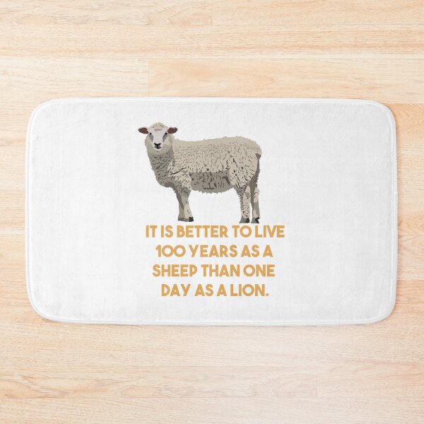 Item preview, Sheep and Lion Funny Quote designed and sold by NorseTech.