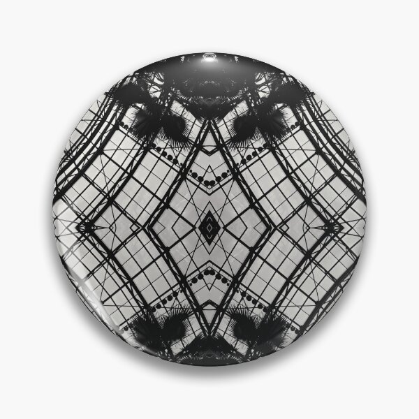 Item preview, Black and White Graphic Industrial Architecture Interior Pattern in New York, US designed and sold by LaceySkies.