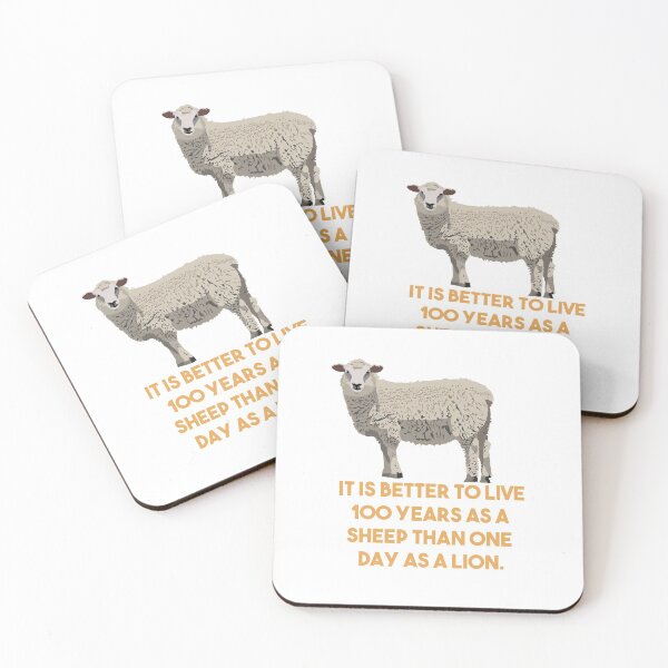 Item preview, Sheep and Lion Funny Quote designed and sold by NorseTech.