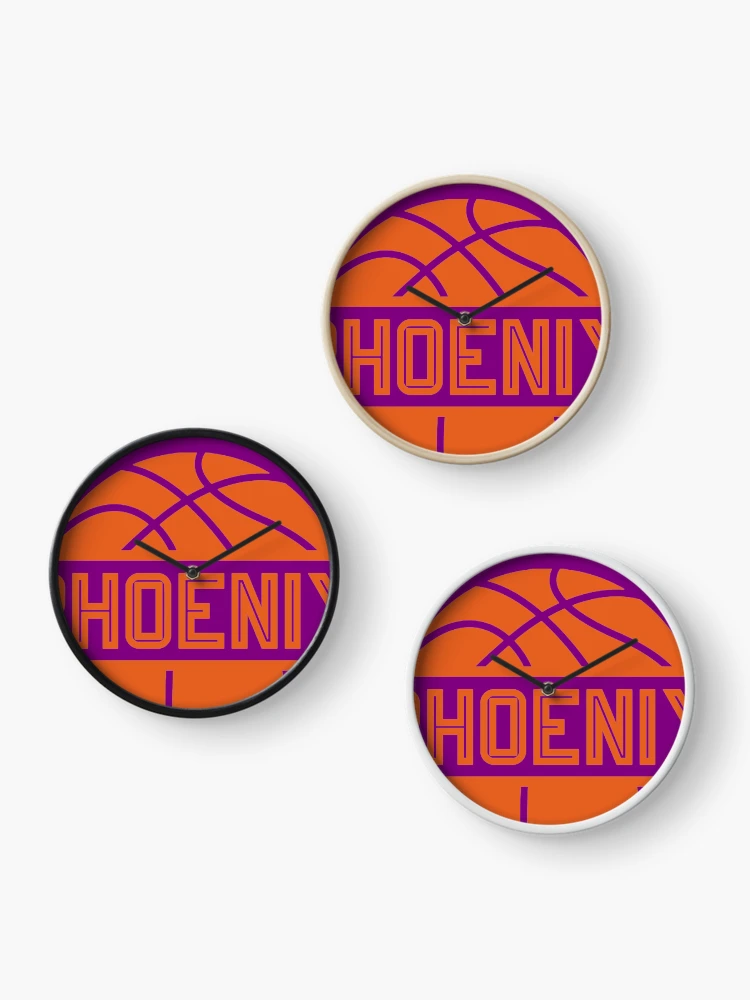 Thumbnail 3 of 4, Clock, Phoenix AZ Basketball designed and sold by RibBonss99.
