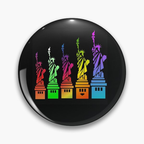 Item preview, STATUE OF LIBERTY IN GRADIENT SHADES - Addicted to NEW YORK designed and sold by samArtline.