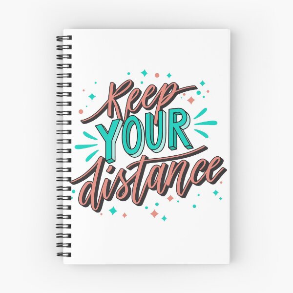 Item preview, Keep Your Distance Lettering (1) designed and sold by Peekonet.
