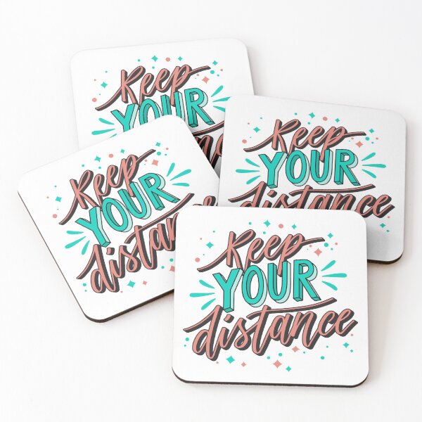 Item preview, Keep Your Distance Lettering (1) designed and sold by Peekonet.