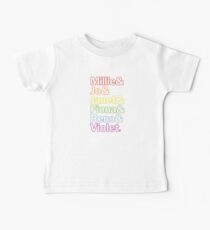 Sutton Foster Roles | White + Color Outline Baby Tee