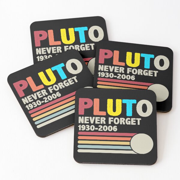 Item preview, Never Forget Pluto Retro Style Funny Space Science designed and sold by Apoorv Choudhary.
