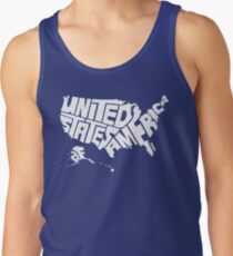 USA White Tank Top