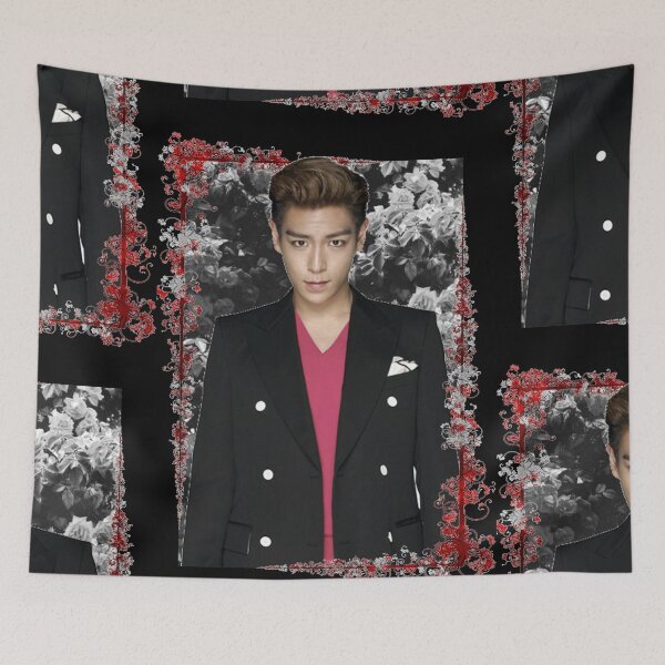 Item preview, Choi Seunghyun Big Bang TOP Korean Kpop Floral Design designed and sold by Piosenka Art.