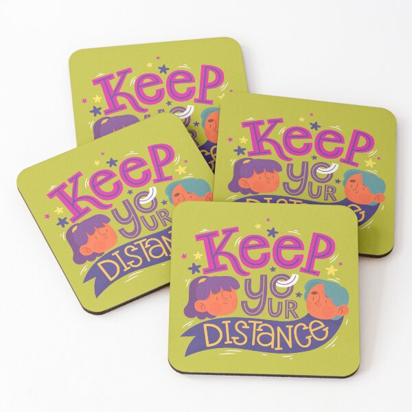 Item preview, Keep Your Distance Lettering designed and sold by Peekonet.