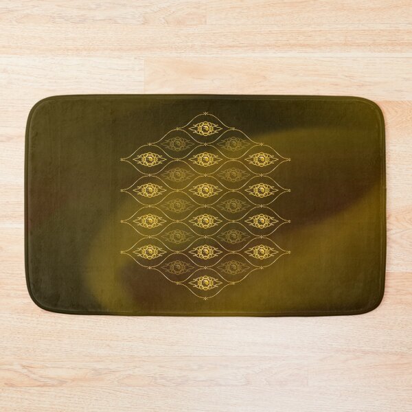Item preview, Katy Perry Never Really Over Batik Honeycomb Pattern Gold Background 1 designed and sold by cryaboutitnow.