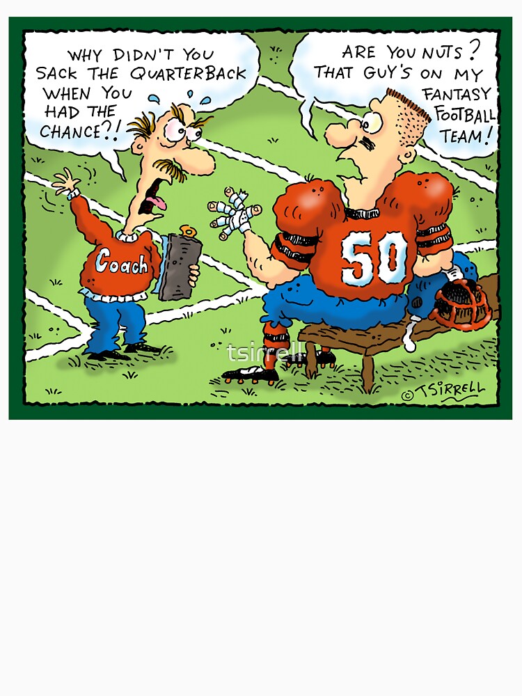 "Fantasy Football Cartoon" Tshirt by tsirrell Redbubble fantasy