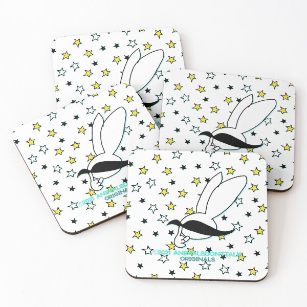 Item preview, Mr Moustache Rabbit Originals designed and sold by ANIMALSDONTTALK.