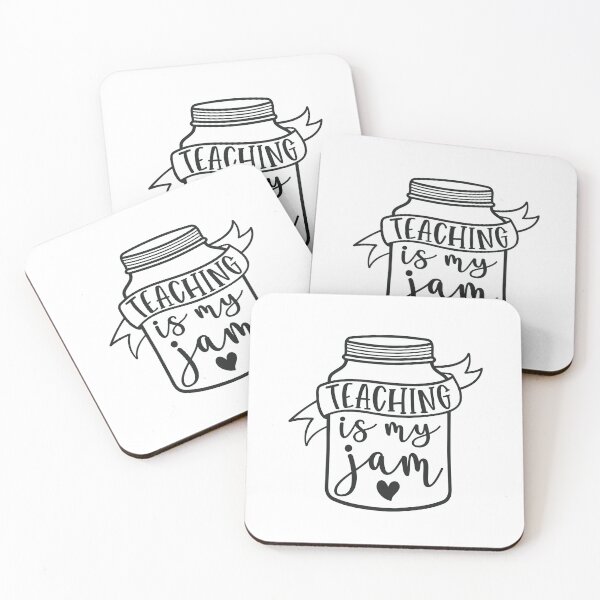 Item preview, Teaching is my jam - funny teacher quote/gift (black) designed and sold by PickaSticka.