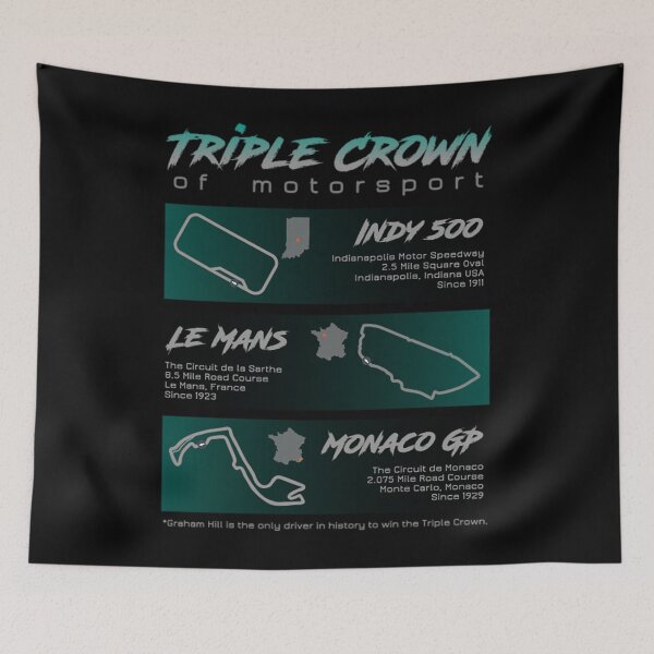Artikelvorschau, Indy 500 T-ShirtTriple Crown of Motorsport entworfen und verkauft von TurnerPichini.