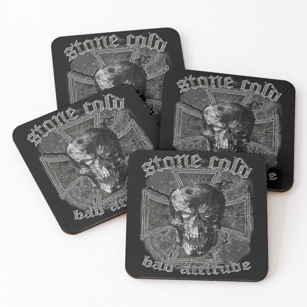 Item preview, Stone cold skull bad attitude designed and sold by illbez266.