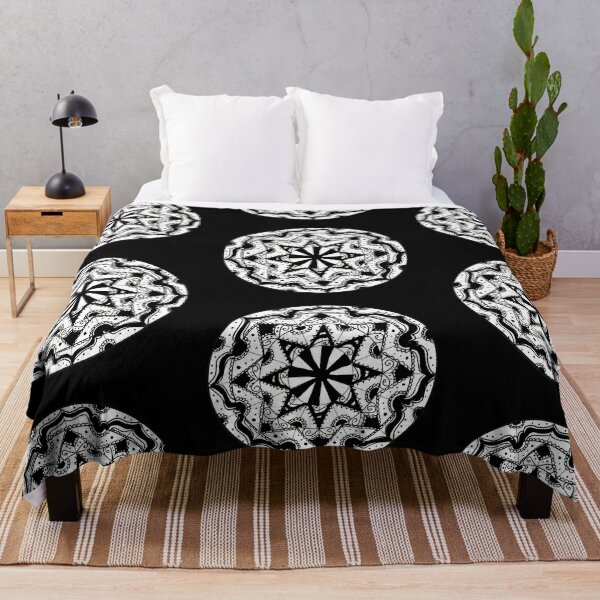 Item preview,  Mandala Therapy Black and White Art Pattern designed and sold by RomeoSketches.