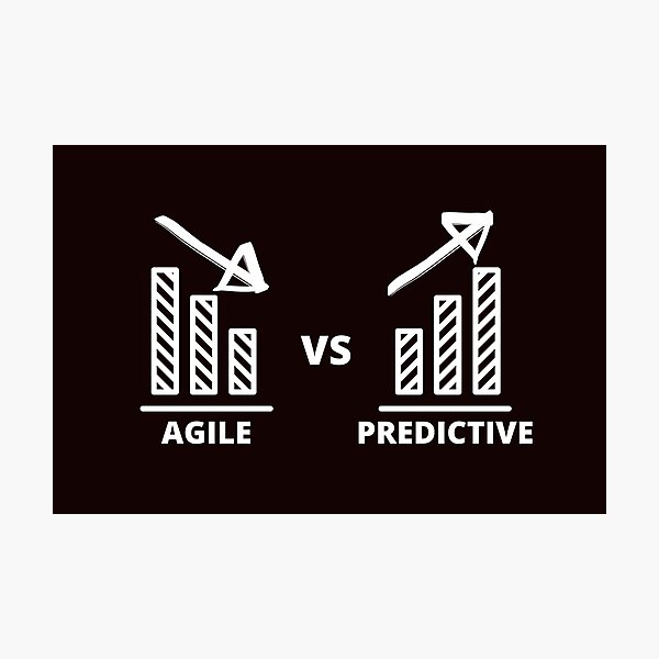Item preview, Agile vs Predictive designed and sold by DAFIN.