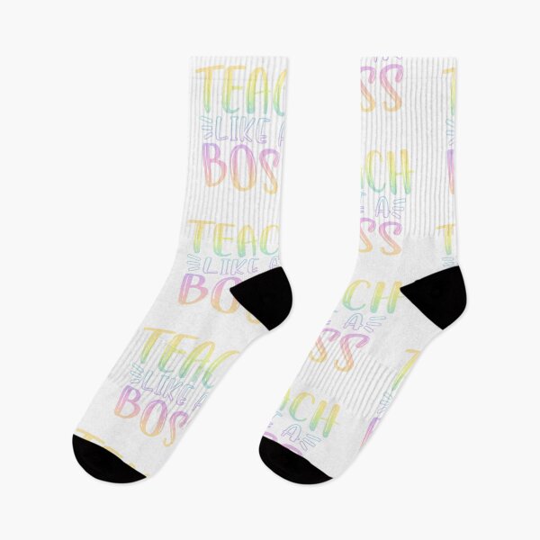 Item preview, Teach like a boss - funny teacher quote/gift  designed and sold by PickaSticka.