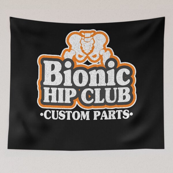 Item preview, Bionic Hip Club Logo 70s Hip Replacement Surgery designed and sold by Stronzi.