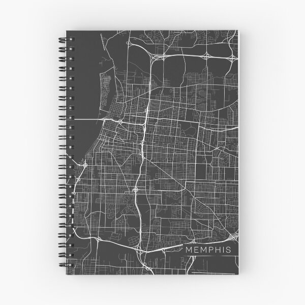 Item preview, Memphis Map, USA - Gray designed and sold by MainStreetMaps.
