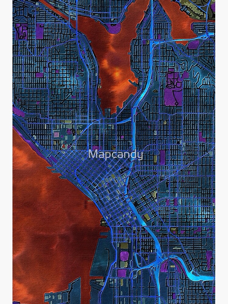 dark-map-of-seattle-city-center-poster-by-mapcandy-redbubble