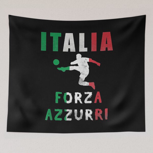 Item preview, Italian flag Italy jersey Forza Azzuri Italia soccer designed and sold by FelixRiojas.