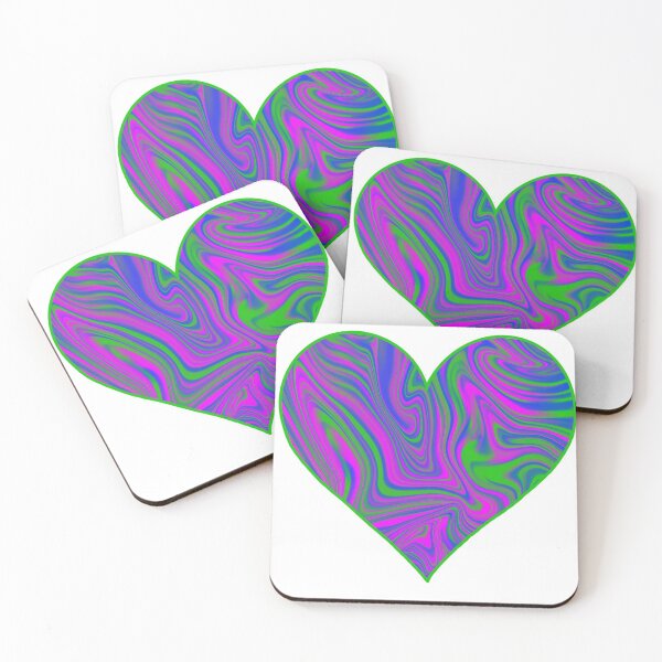 Item preview, Polysexual Abstract Pride Flag Heart designed and sold by Zeons-Art.