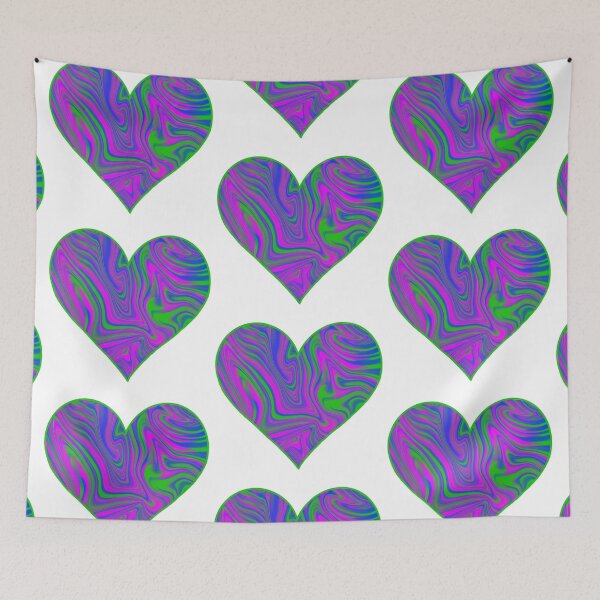Item preview, Polysexual Abstract Pride Flag Heart designed and sold by Zeons-Art.