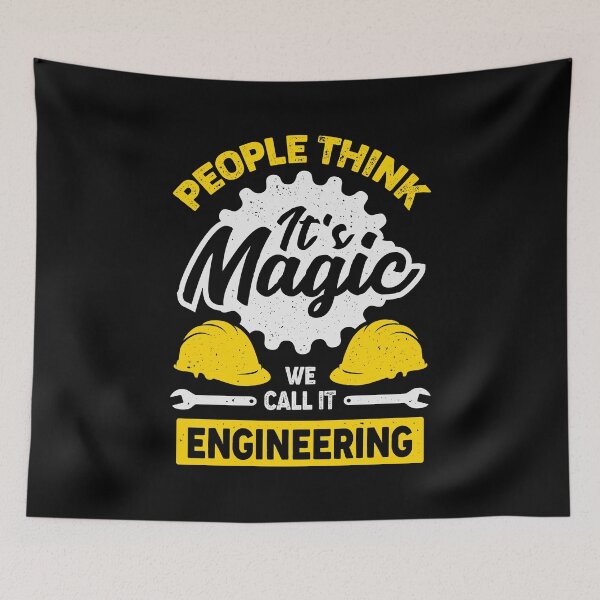 Item preview, People Think It's Magic We Call It Engineering designed and sold by Marcid95.