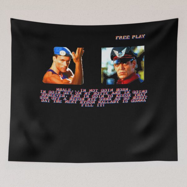 Item preview, Retro Street Fighter The Movie - Guile Vs M. Bison (Byson Wallaby) designed and sold by AllenMargaretWa.